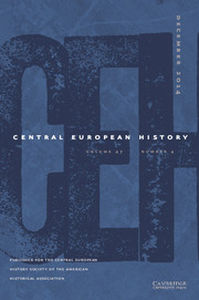Central European History Volume 47 - Issue 4 -