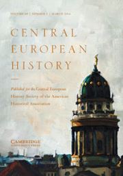 Central European History Volume 49 - Issue 1 -