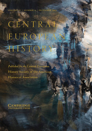 Central European History Volume 51 - Issue 4 -