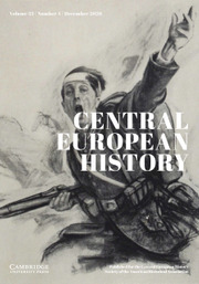 Central European History Volume 53 - Issue 4 -