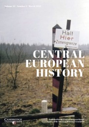 Central European History Volume 55 - Special Issue1 -  Sovereignty in German History