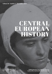 Central European History Volume 56 - Issue 4 -