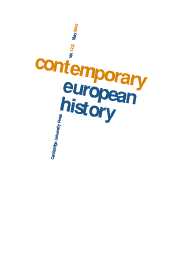 Contemporary European History Volume 12 - Issue 2 -