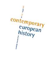 Contemporary European History Volume 12 - Issue 3 -