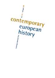 Contemporary European History Volume 16 - Issue 1 -