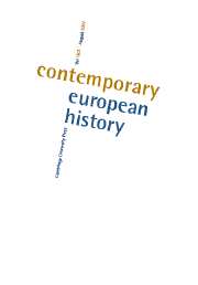 Contemporary European History Volume 16 - Issue 3 -