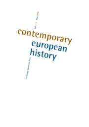 Contemporary European History Volume 17 - Issue 2 -