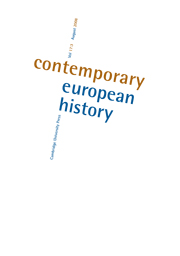 Contemporary European History Volume 17 - Special Issue3 -  A Peaceful Europe? Negotiating Peace in the Twentieth Century