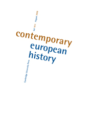Contemporary European History Volume 18 - Special Issue3 -  Revisiting 1989: Causes, Course and Consequences