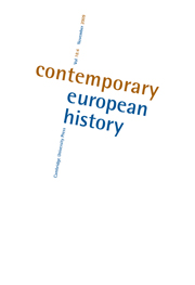 Contemporary European History Volume 18 - Issue 4 -