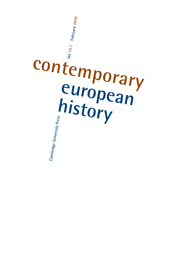 Contemporary European History Volume 19 - Issue 1 -