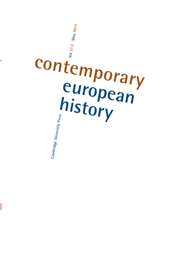 Contemporary European History Volume 21 - Issue 2 -