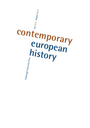 Contemporary European History Volume 23 - Issue 3 -