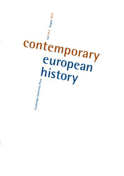 Contemporary European History Volume 24 - Issue 3 -