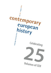 Contemporary European History Volume 25 - Special Issue3 -  European Integration