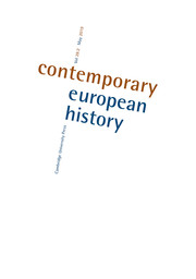 Contemporary European History Volume 28 - Special Issue2 -  Making Modern Social Science: The Global Imagination in East Central and Southeastern Europe after Versailles
