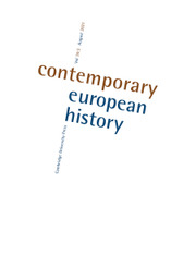 Contemporary European History Volume 30 - Issue 3 -