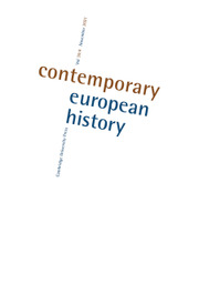 Contemporary European History Volume 30 - Special Issue4 -  European-Middle Eastern Relations: Continuities and Changes from the Time of Empires to the Cold War