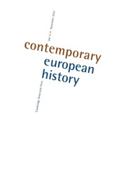 Contemporary European History Volume 31 - Special Issue4 -  European Histories of the Economic and Environmental