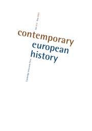 Contemporary European History Volume 32 - Special Issue2 -  Agents of Change? Families, Welfare and Democracy in Mid-to-Late Twentieth-Century Europe