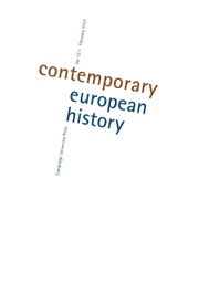 Contemporary European History Volume 33 - Issue 1 -