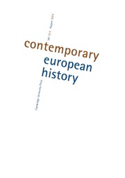 Contemporary European History Volume 33 - Issue 3 -