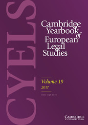 Cambridge Yearbook of European Legal Studies Volume 19 - Issue  -