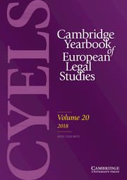 Cambridge Yearbook of European Legal Studies Volume 20 - Issue  -