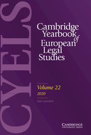 Cambridge Yearbook of European Legal Studies Volume 22 - Issue  -