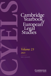 Cambridge Yearbook of European Legal Studies Volume 23 - Issue  -