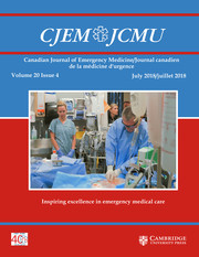 Canadian Journal of Emergency Medicine Volume 20 - Issue 4 -