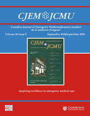 Canadian Journal of Emergency Medicine Volume 20 - Issue 5 -
