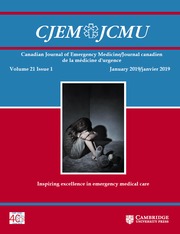Canadian Journal of Emergency Medicine Volume 21 - Issue 1 -