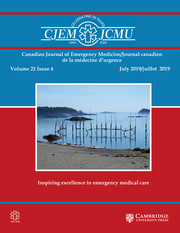 Canadian Journal of Emergency Medicine Volume 21 - Issue 4 -