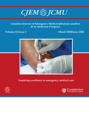 Canadian Journal of Emergency Medicine Volume 22 - Issue 2 -