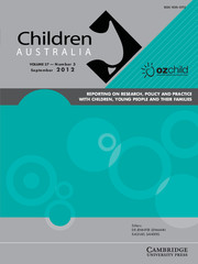 Children Australia Volume 37 - Issue 3 -