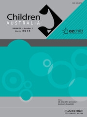 Children Australia Volume 39 - Issue 1 -