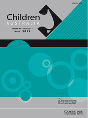 Children Australia Volume 44 - Issue 1 -