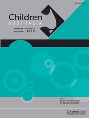 Children Australia Volume 44 - Issue 3 -