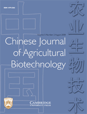 Chinese Journal of Agricultural Biotechnology Volume 5 - Issue 2 -