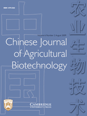 Chinese Journal of Agricultural Biotechnology Volume 6 - Issue 2 -