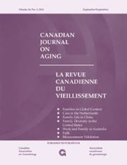 Canadian Journal on Aging / La Revue canadienne du vieillissement Volume 34 - Special Issue3 -