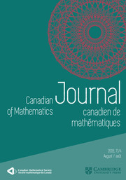 Canadian Journal of Mathematics Volume 71 - Issue 4 -