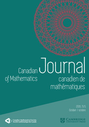 Canadian Journal of Mathematics Volume 71 - Issue 5 -