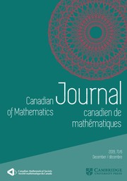 Canadian Journal of Mathematics Volume 71 - Issue 6 -