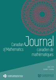 Canadian Journal of Mathematics Volume 72 - Issue 5 -