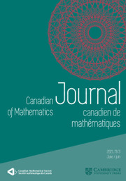 Canadian Journal of Mathematics Volume 73 - Issue 3 -
