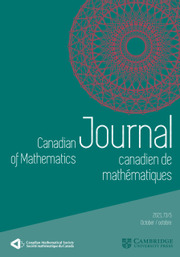 Canadian Journal of Mathematics Volume 73 - Issue 5 -