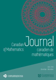 Canadian Journal of Mathematics Volume 73 - Issue 6 -
