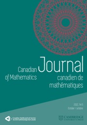Canadian Journal of Mathematics Volume 74 - Issue 5 -